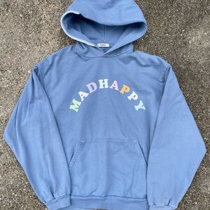 Madhappy Light Blue Hoodie with Pastel Logo